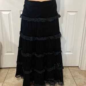 80s black skirt